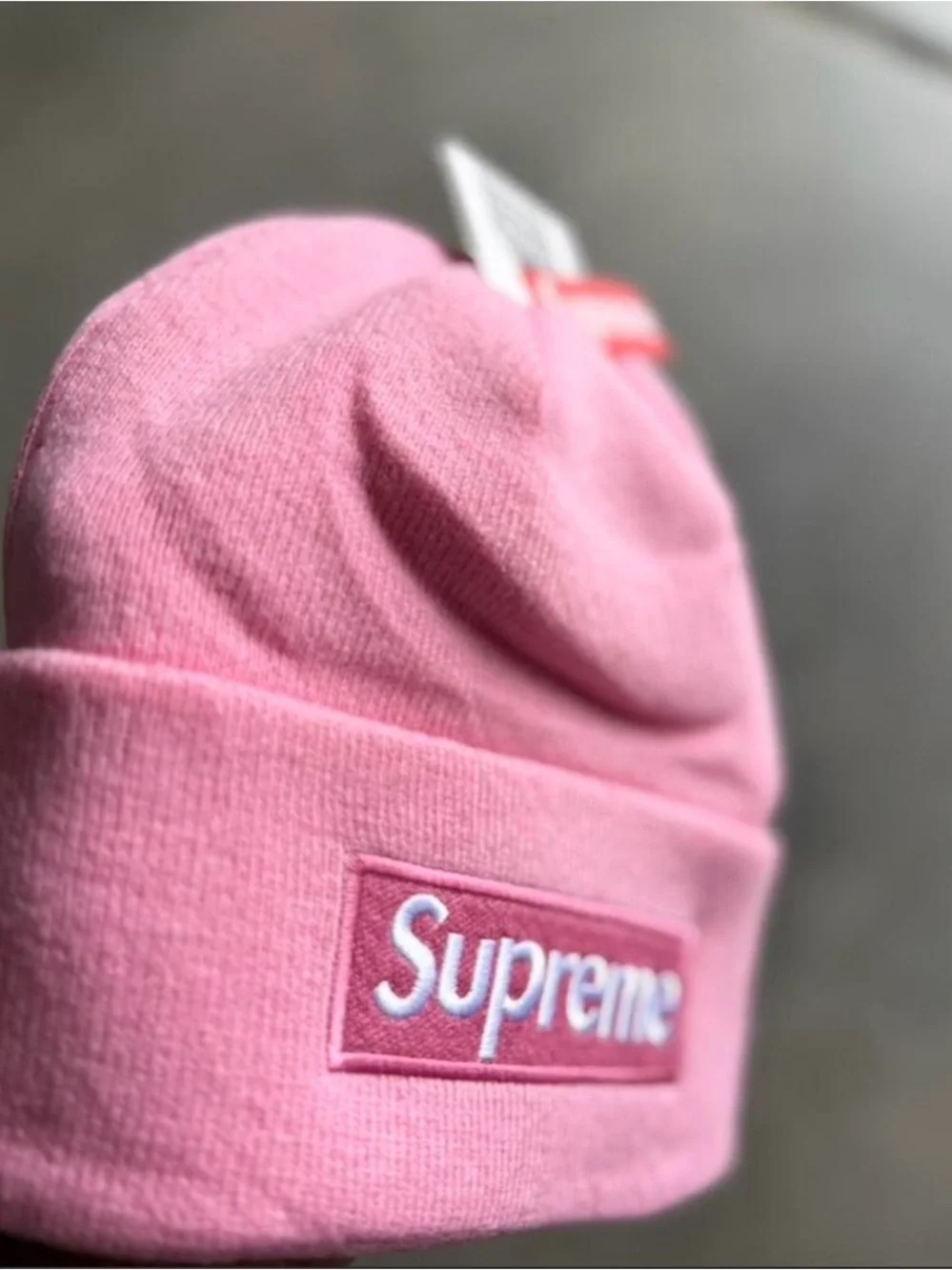 Supreme Pink Cuffed Knit Beanie - Kids Hat